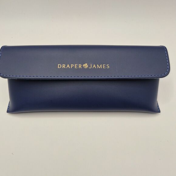 DRAPER JAMES DJ7018 WOMEN\'S CAT EYE SUNGLASSES BLUE Indigo Gingham W/ Case main image 4